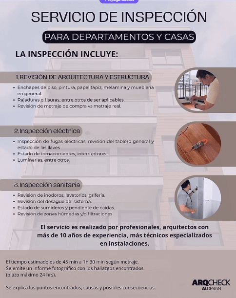 Arquitecto revisando acabados del inmueble